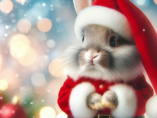 Cute Christmas Animals Jigsaw img